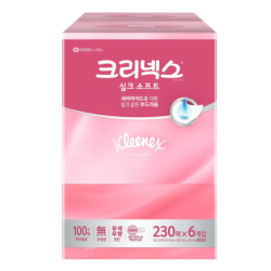 크리넥스 실크소프트 미용티슈 230매 *6입