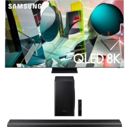 삼성 QN85Q950TS 85인치 QLED 초고화질 HDR 스마트 8K TV(삼성 HWQ70T 3.1.2Ch 돌비 애트모스 사운드바 무선 서브우퍼 포함)