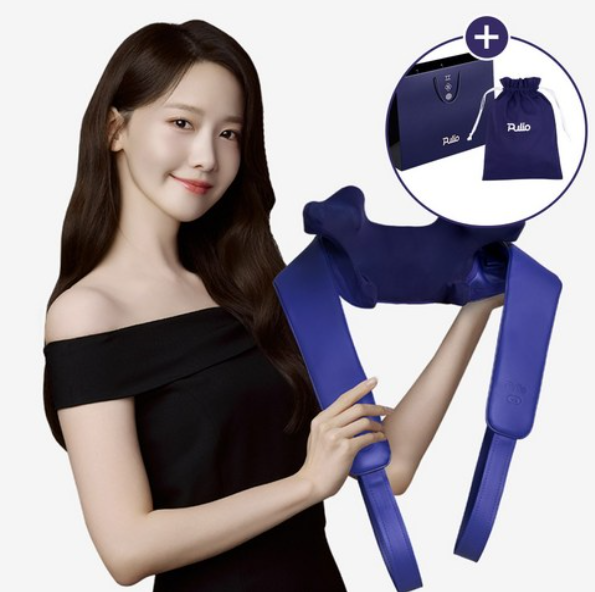 [풀리오] 목 어깨 마사지기V3 + 파우치 + 추석 쇼핑백M / 무선 온열 3단안마볼 승모근 안마
