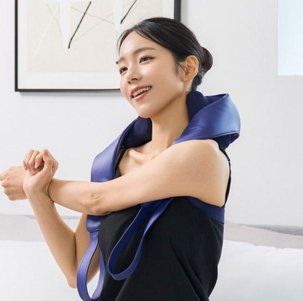 [풀리오] 목 어깨 마사지기V3 + 파우치 + 추석 쇼핑백M / 무선 온열 3단안마볼 승모근 안마