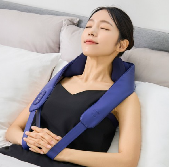 [풀리오] 목 어깨 마사지기V3 + 파우치 + 추석 쇼핑백M / 무선 온열 3단안마볼 승모근 안마