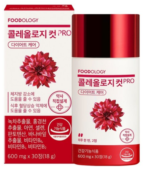 푸드올로지 콜레올로지 컷 프로 18g, 30정, 1개