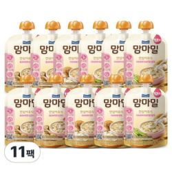 매일유업 맘마밀 안심이유식 12개월 표고버섯4+가리비3+아스3(+아스파라1개추가증정)